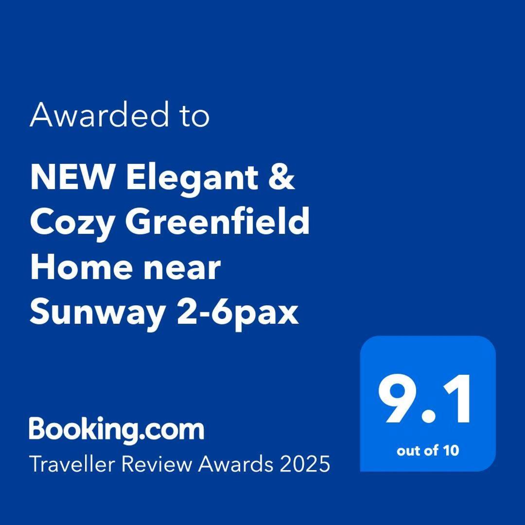 New Elegant & Cozy Greenfield Near Sunway 2-6pax Pangsapuri *